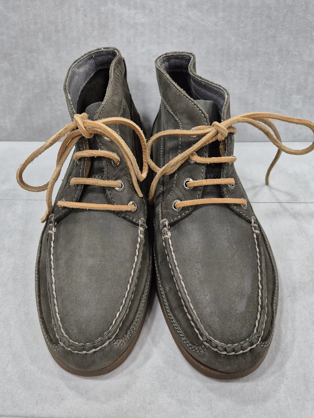 Sperry Top Sider nubuck chukka boots men's 9M olive green soft leather nautical - Picture 3 of 15